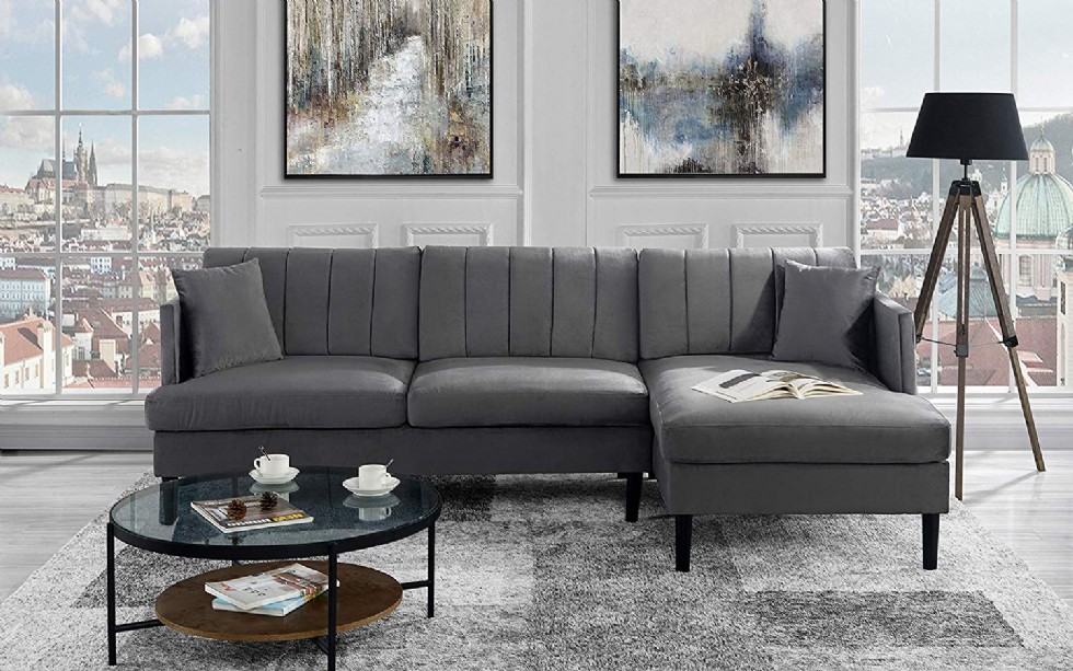 Şezlonglu Modern L Şekilli Köşe Koltuk Modern Futon Yataklı Köşe