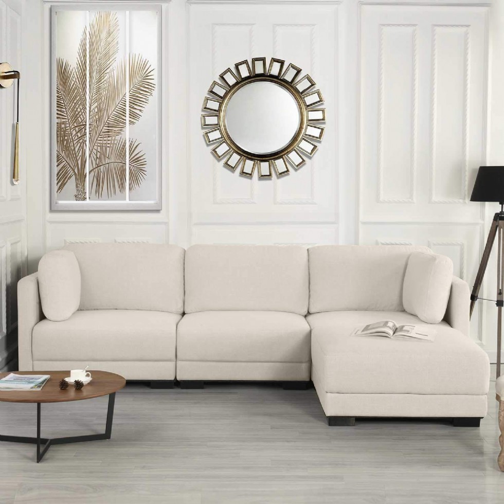 Şezlonglu Modern L Şekilli Köşe Koltuk Modern Futon Yataklı Köşe